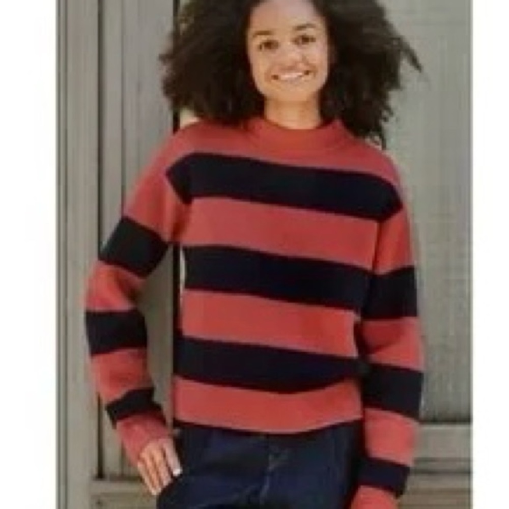 Comptoir Des Cotonniers | Uniqlo Striped Women's Sweater - Blue & Red